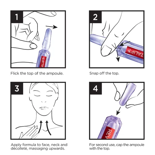 Vista 6 de L'Oreal Paris Skincare Revitalift Derm - Suero de ácido hialurónico para la piel, suero facial de ácido hialurónico puro al 1.5%, cuidado