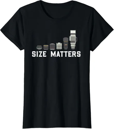 Vista 21 de Photography Camera Lens Size Matter Photographer Shutterbug Camiseta Negro