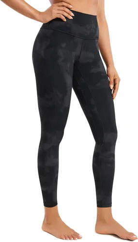 Vista 40 de CRZ YOGA Leggings de entrenamiento para mujer con sensación de desnudez cepillada de 25 pulgadas, pantalones de yoga de compresión de cintura alta