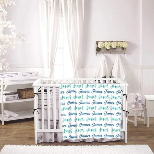 Vista 4 de Mantas de bebé personalizadas con nombre para niños, manta personalizada con nombre para bebés, recién nacidos y niños