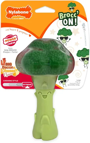 Vista 26 de Nylabone Paquete de juguetes masticables de potencia, juguetes para perros para masticadores agresivos, paquete de 3 Dog chews toys for small dogs