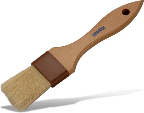 Vista 11 de SPARTA 4037000 Cepillo de repostería de nailon para hornear cerdas de jabalí en ángulo con mango de madera dura y cerdas epoxi para cocinas