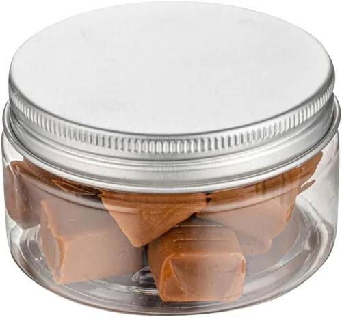 Vista 14 de Restaurantware RW Base Tarros de caramelo de 1 onza 10 recipientes de almacenamiento de cocina duraderos – Tarros redondos herméticos de plástico