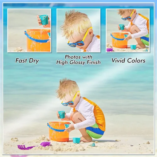 Vista 7 de Papel fotográfico brillante para inyección de tinta Koala 4X6 pulgadas 48lb 100 hojas Papel fotográfico brillante profesional compatible