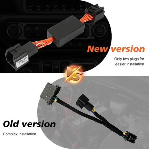 Vista 2 de VOFONO Eliminador de parada de arranque automático compatible con Jeep Wrangler JL JLU Gladiator 2018-2023, sistema de arranque de parada del motor