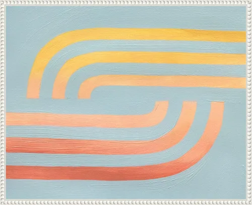 Vista 9 de Amanti Art Framed Canvas Wall Art 16x20 Woven Sea And Sun II by Grace Popp, Framed Wall Art Canvas, Abstract Artwork, Traditional Decor, Small