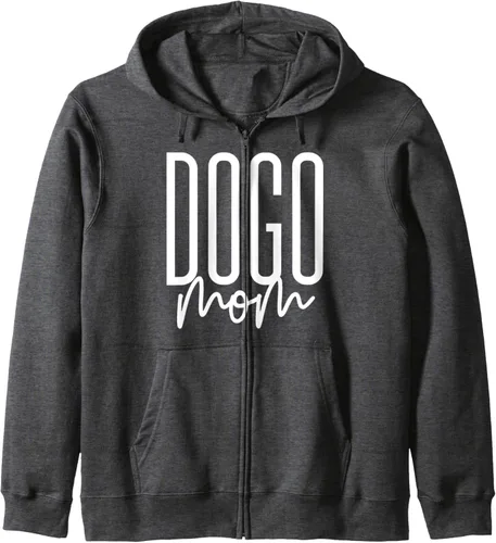 Vista 3 de Dogo Argentino Mom Dog Mama Dogo Argentino Zip Hoodie
