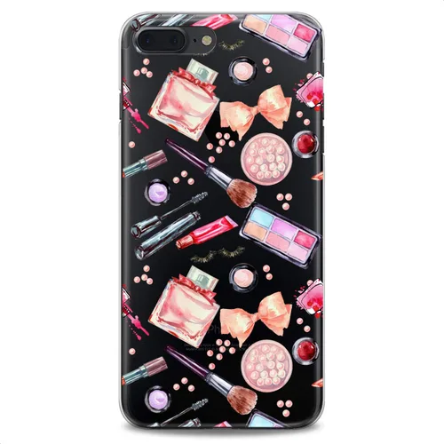 Vista 8 de Funda de TPU compatible con iPhone 16e 15 14 13 12 11 Pro Max Plus Mini Xs Xr X 8 7 6 5 SE impresión de silicona flexible maquillaje perfume lindo