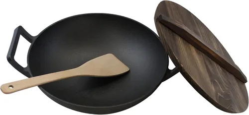 Vista 3 de Hierro fundido, sartén pre-sazonada 3.5", caja de 12