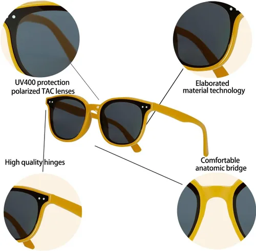 Vista 5 de AOSM Sunglasses For Women Men, Womens UV Protection Sunglasses Sunnies Shades Sports Sun Glasses