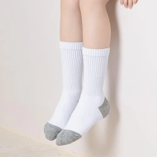Vista 7 de EPEIUS Calcetines acolchados de algodón grueso para niños y niñas, 6 unidades, 4-14 años