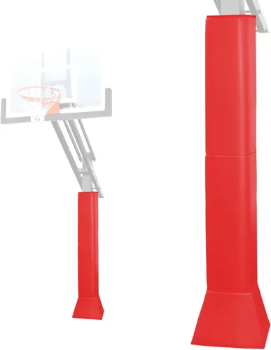 Vista 13 de Katop Almohadilla cuadrada para bastón de baloncesto, acolchado de poste protector resistente para poste de 5 x 5 pulgadas, poste y base de 6 x 6