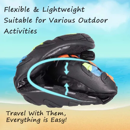 Vista 5 de YALOX - Zapatos de agua de secado rápido para hombre y mujer, para exteriores, proporcionan una sensación de ir descalzo, para usarlos en la playa