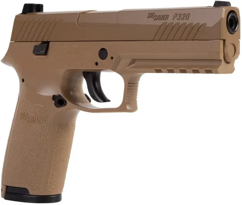 Vista 7 de Sіg Sauer P320 CO2 .177 Cal Blowback Pistola de aire, Coyote Tan con estuche rígido Wearable4U