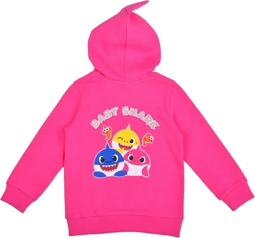 Vista 3 de Nickelodeon Sudadera con capucha para niña Baby Shark - Rosa