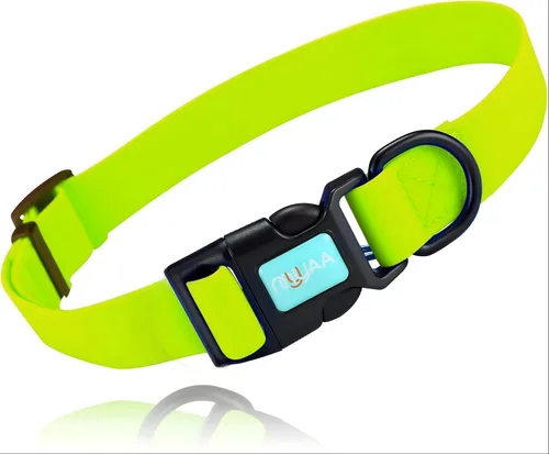 Vista 14 de Collares de perro impermeables, fácil de limpiar, collares ajustables para perros pequeños, medianos y grandes (negro, M)