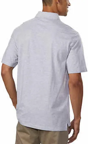 Vista 2 de Kirkland Signature Polo de manga corta de mezcla de seda de algodón Pima para hombre