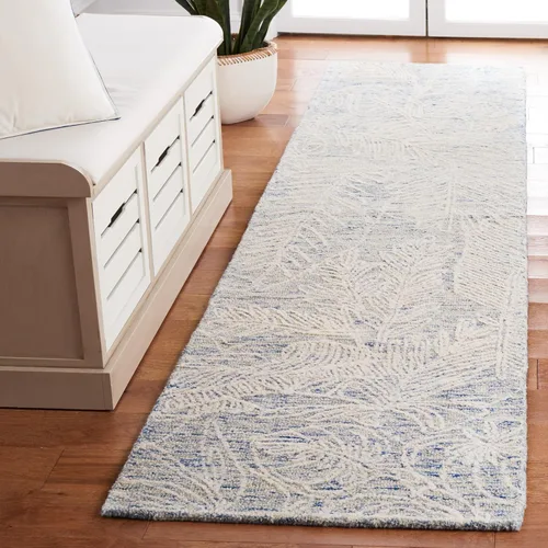 Vista 16 de SAFAVIEH Metro Collection - Alfombra de pasillo de 2 pies 3 pulgadas x 9 pies, beige y marfil, lana botánica hecha a mano, ideal para zonas de alto