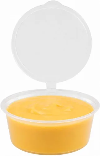 Vista 13 de RW Base - Vasos de gelatina de 1 onza, 100 tazas aptas para microondas, resistentes a las grietas, desechables, recipientes de plástico transparente