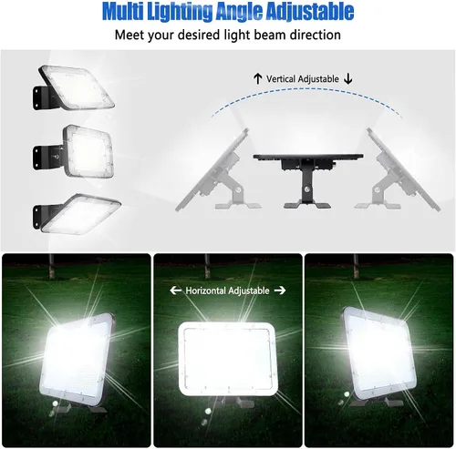 Vista 2 de DragonLight Luz de inundación LED de 300 W, luz LED súper brillante para estadio al aire libre (equivalente a 2500 W) 45,000 lm 5000 K luz diurna
