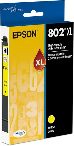 Vista 17 de EPSON 802 DURABrite Ultra Ink Cartucho negro de alta capacidad (T802XL120-S) funciona con WorkForce Pro WF-4720, WF-4730, WF-4734, WF-4740
