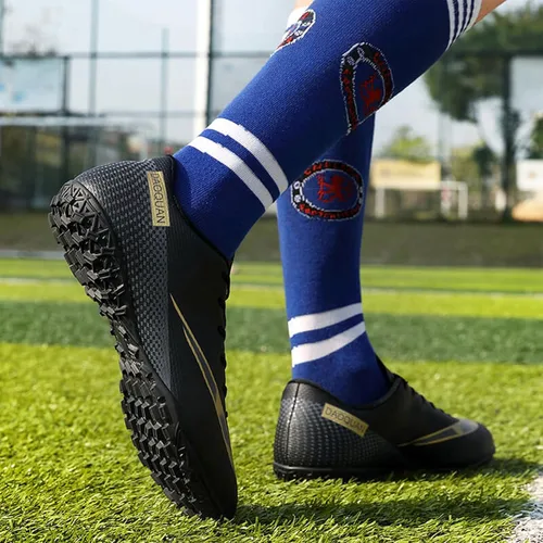 Vista 7 de Qzzsmy Zapatos deportivos de fútbol para hombre zapatos de fútbol profesionales transpirables para deportes al aire libre corrercompetencia