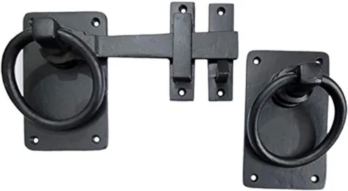 Vista 9 de Adonai Hardware Anillo de hierro fundido antiguo Adonikam de 3 pulgadas (suministrado como 2 piezas por paquete) - Negro mate