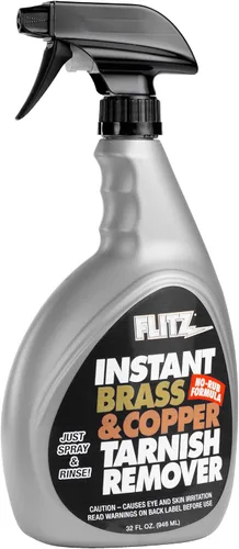 Vista 13 de Botella rociadora Flitz removedor instantáneo de manchas en latón y cobre, Marrón claro