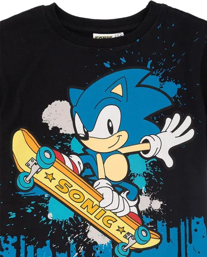 Vista 4 de Sonic The Hedgehog Skating Boys T-Shirt - 10-11 Years
