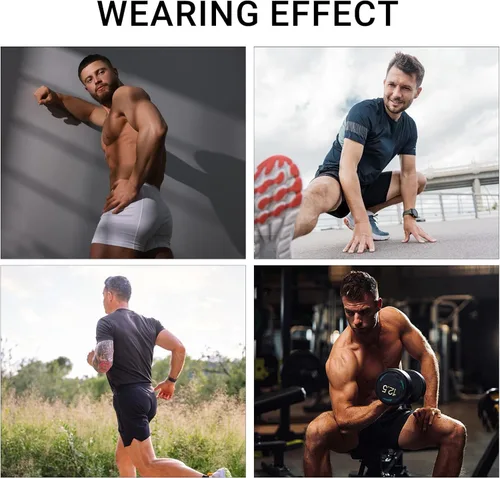 Vista 5 de Pantalones cortos de compresión para hombre, paquete de 3/4/5 pantalones cortos de elastano para correr, entrenamiento, deporte, rendimiento, ropa