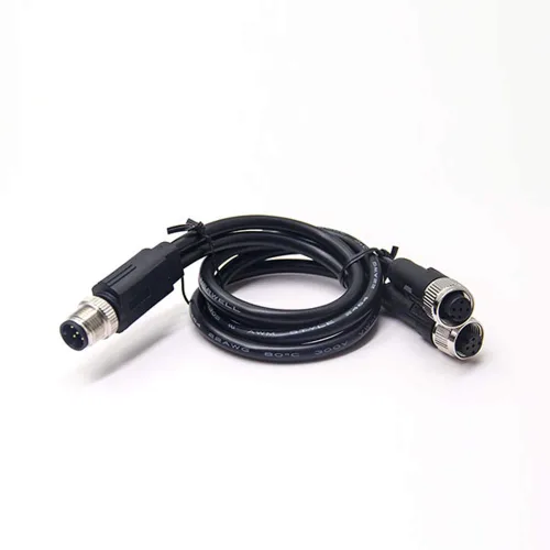 Vista 18 de Elecbee Conector M12 5 Pin A-Code Hembra a Hembra Cable terminado doble 1M/3.3ft