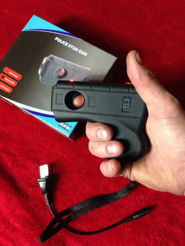 Vista 6 de DZS pistola de mano pistola aturdidora luz LED batería recargable