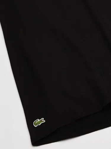 Vista 3 de Lacoste Essentials - Paquete de 3 camisetas 100% algodón con cuello redondo y ajuste regular para hombre, Negro