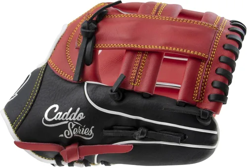 Vista 4 de Marucci Caddo Series V2 MFG2CD1000-R/BK - Guante de béisbol juvenil (10 pulgadas)