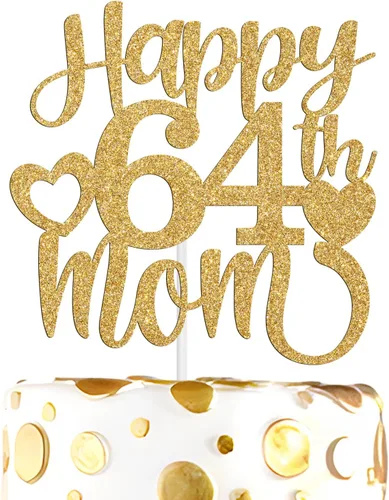 Vista 11 de Decoración para tartas con texto en inglés "Happy 50th Mom", feliz 50 cumpleaños para madre, saludos a 50 años, cumpleaños, aniversario, suministros