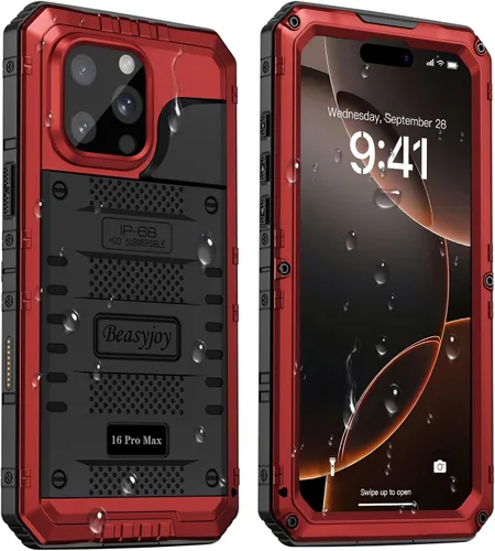 Vista 43 de Beasyjoy Funda para iPhone 12 - Impermeable, Grado Militar Resistente a Golpes con Protector de Pantalla Integrado, Protección Completa del Cuerpo