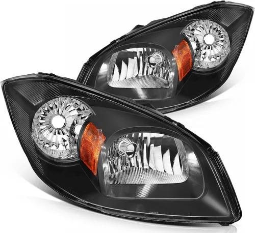 Vista 33 de Conjunto de faros delanteros para Chevy Avalanche 1500 2003-2006 para Avalanche 2500 03-06 para 1500 Classic 2007 carcasa negra reflector ámbar