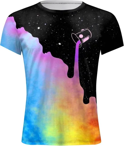Vista 3 de Novedosas camisetas para hombre 2023 con estampado 3D, camisetas de verano casuales de manga corta, camisetas deportivas regulares con cuello redondo