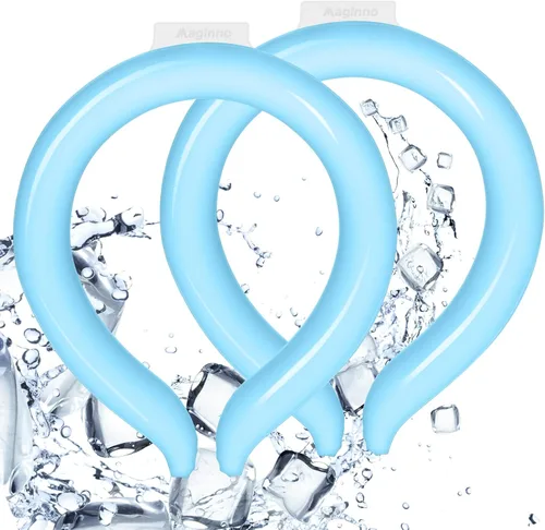 Vista 7 de Enfriador de cuello, tubo de enfriamiento portátil para climas extremadamente calurosos y calor de verano, gel de hielo frío manos libres