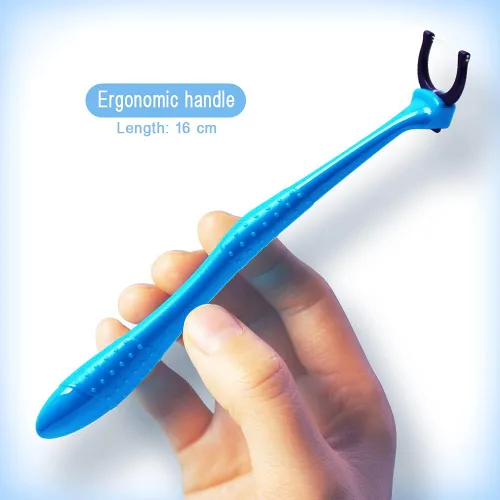 Vista 2 de T.Smile Evolutionary Clean - Kit de recambios de hilo dental más mango largo (1 mango + 100 recambios)