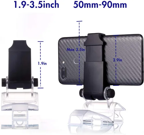 Vista 4 de PS4 Controlador de teléfono Clip, PS4 Slim Pro Controller Grip para Android Smart Phone, Soporte de soporte para juegos de 180 grados