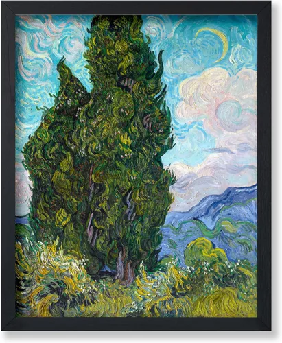 Vista 69 de Poster Master Póster clásico de Van Gogh, impresión impresionista vintage, regalo para artista, pintor, autorretrato, sombrero de paja, dibujo