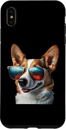 Vista 11 de iPhone 16 Pembroke Welsh Corgi with Sunglasses Case