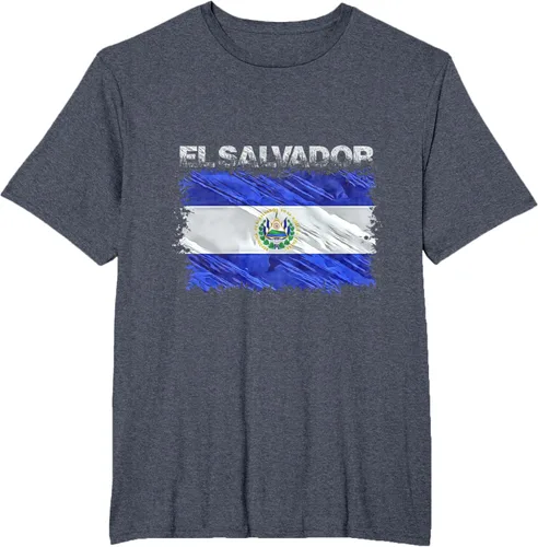 Vista 74 de Camiseta El Salvador, Negro
