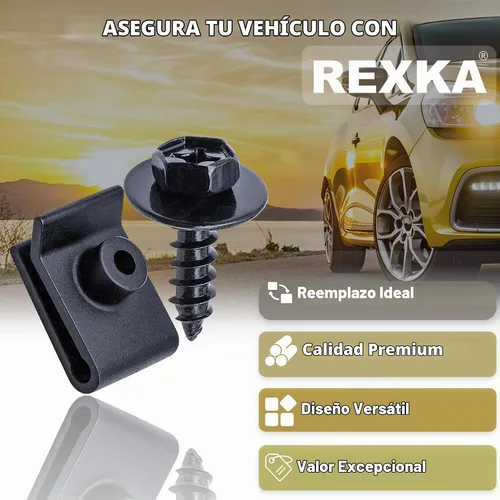 Vista 4 de Rexka 20 juegos Fender Liner parachoques cubierta tornillo U tuerca kit para Toyota Lexus 90179-05060 90159-60477