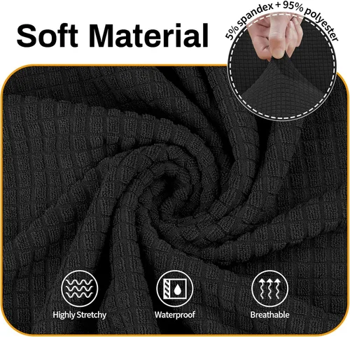 Vista 3 de Asnomy Fundas para Sofá de 3 Cojines Fundas Elásticas para Sofá Fundas Deslizantes, Protector de Mascotas Fundas para Muebles para Perros Gatos Tela