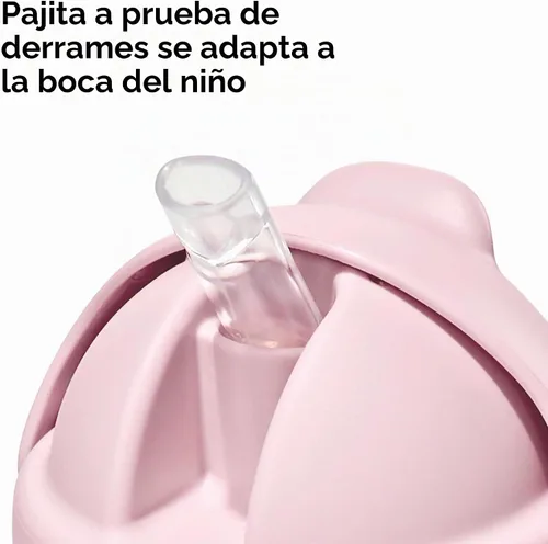 Vista 2 de OXO Tot Transitions - Vaso con pajita de 9 onzas - Blossom