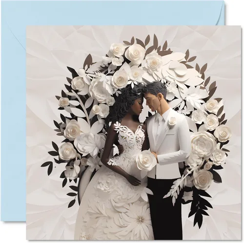 Vista 13 de Stuff4 Tarjetas de boda para parejas – Mejor día – Felicitaciones feliz regalos de compromiso, felicitaciones bien hechas, tarjetas de felicitación