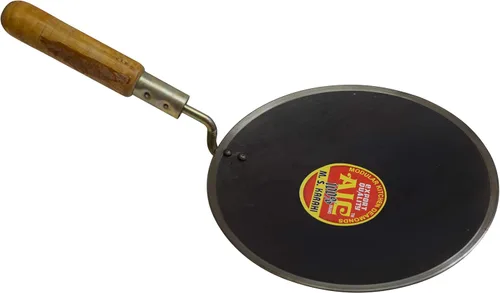 Vista 6 de MARSHAL Karahi Indian Roti Iron Tawa Pan Pan Chapati Utensilio de cocina 9.5 pulgadas