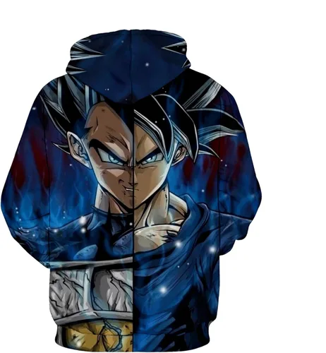 Vista 2 de Plustrong Sudaderas con capucha unisex en 3D para Halloween y Navidad